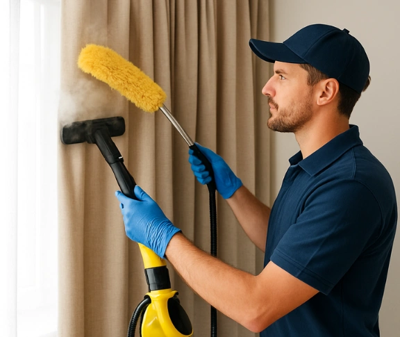 Trusted blind cleaning technician Matty Curtain Cleaning narwee-nsw QLD