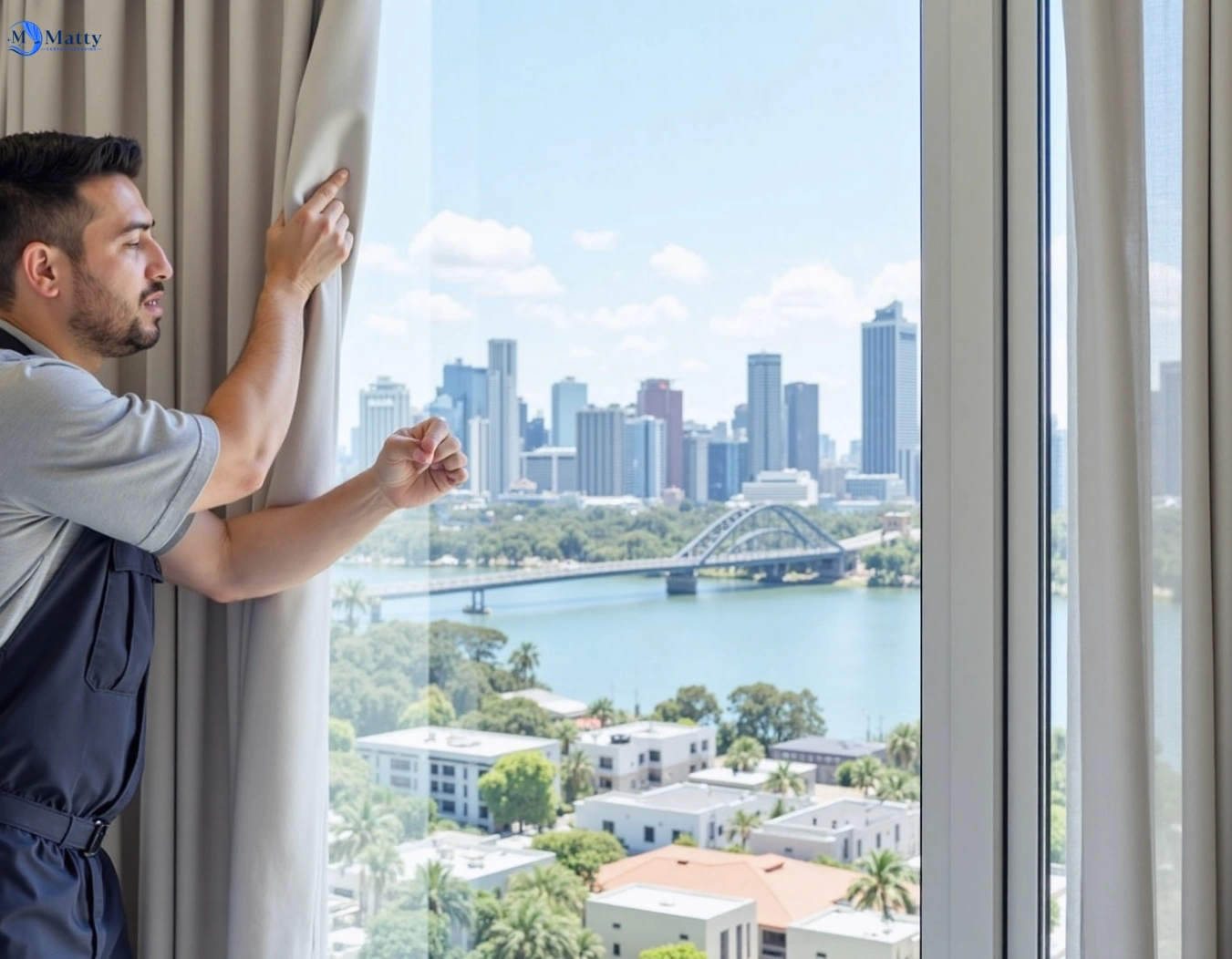 Professional curtain steam cleaning service narwee-nsw QLD by Matty Curtain Cleaning
